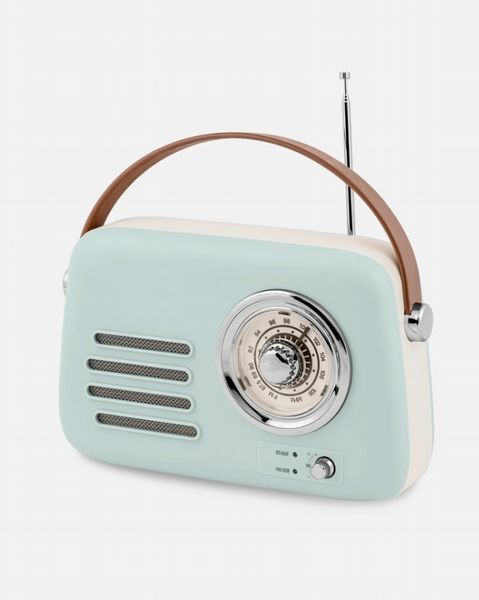 Reflex Active Retro Light Blue Radio Speaker